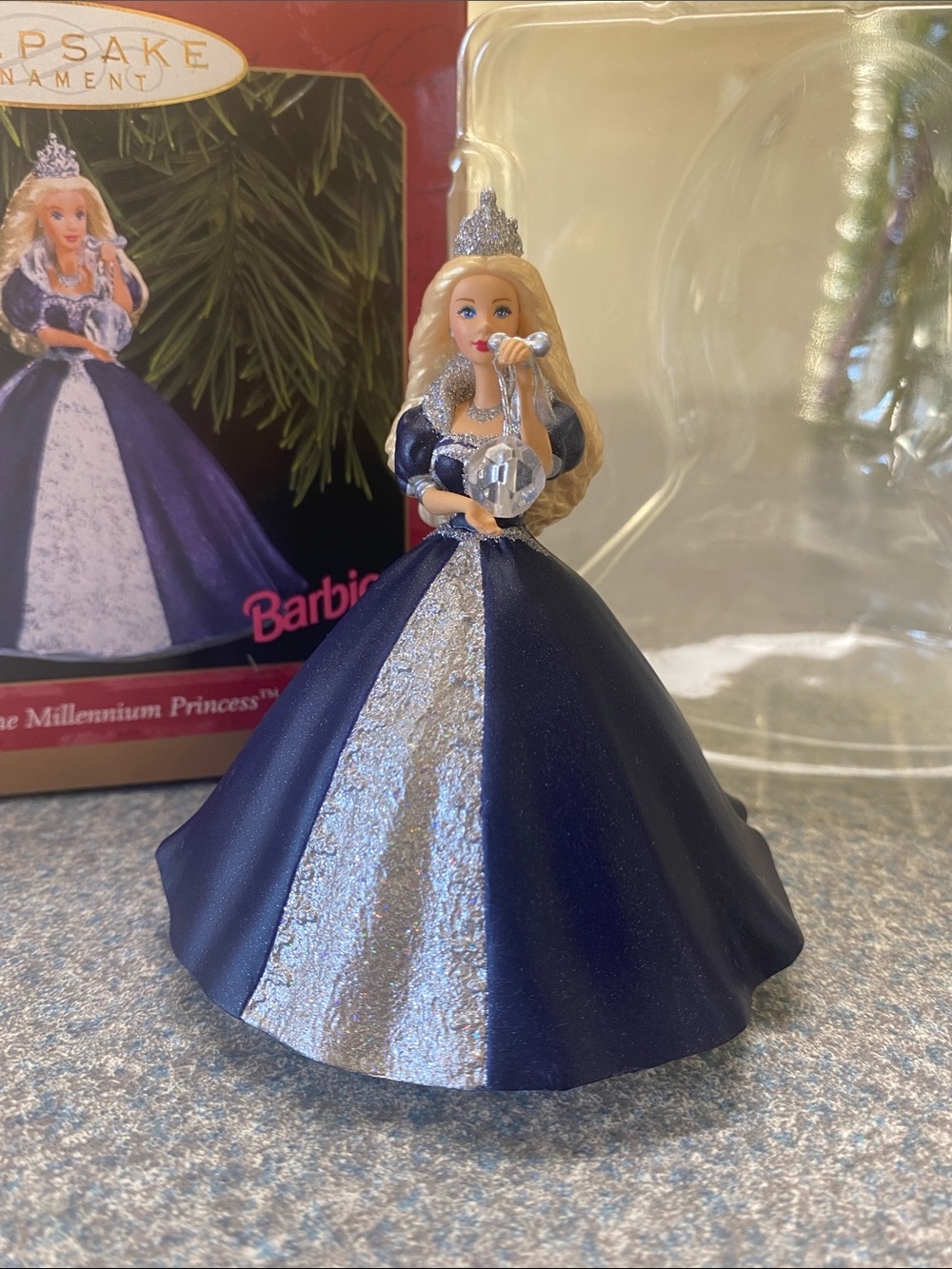 Hallmark 1999 Keepsake Ornament Millennium Princess Barbie Collector Series